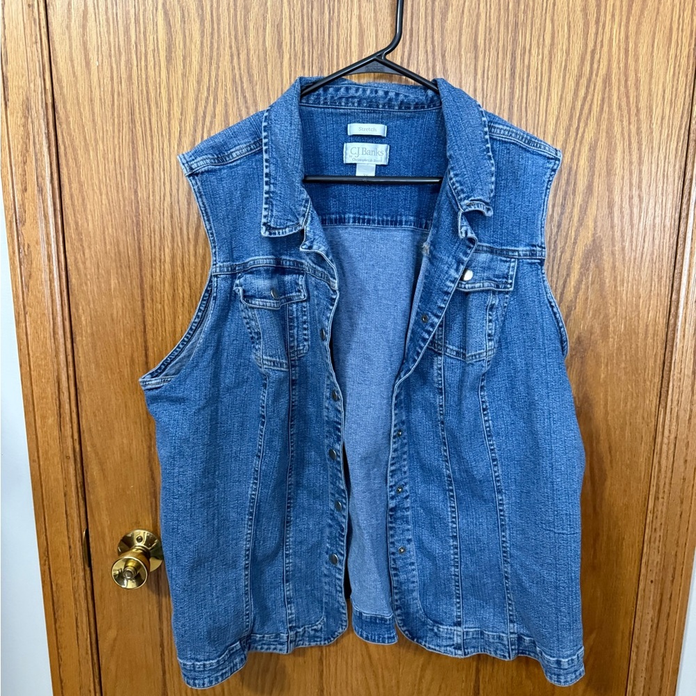 Plus size Denim Vest